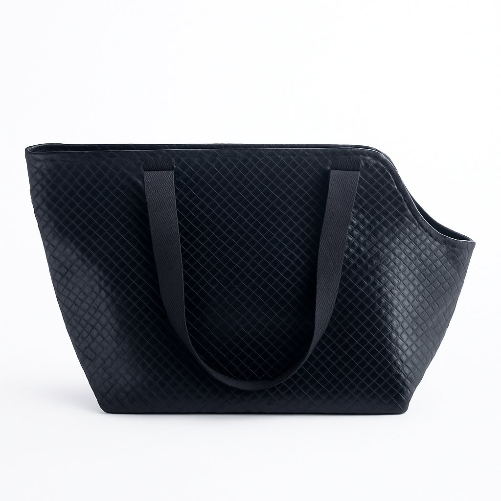 Woven Faux Leather Carrier