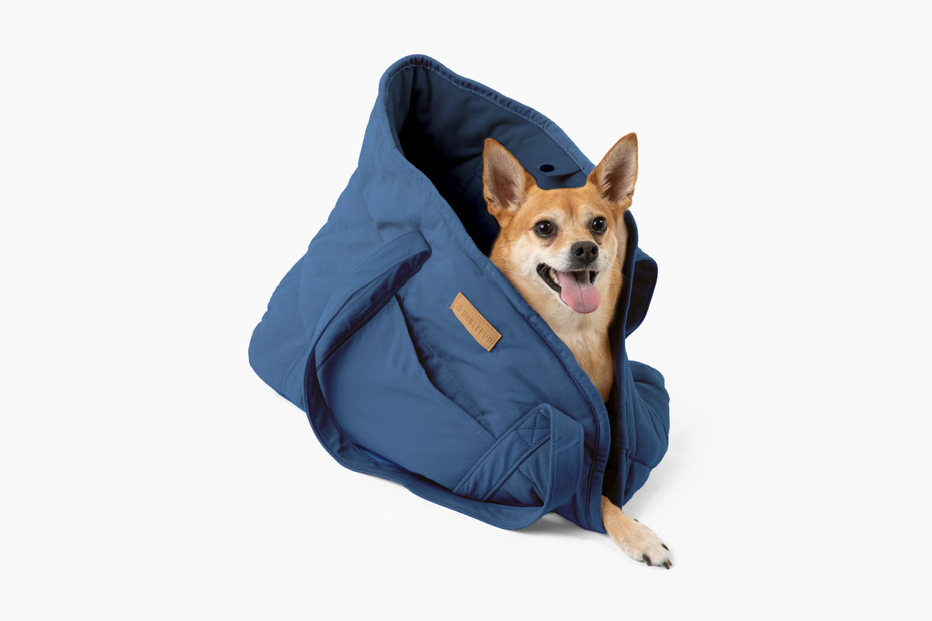 Plush Pup Carrier—Navy