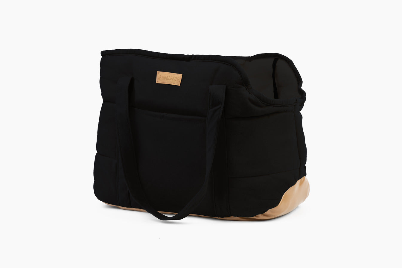 Plush Pup Carrier—Black