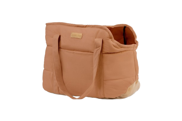 Plush Pup Carrier—Brown