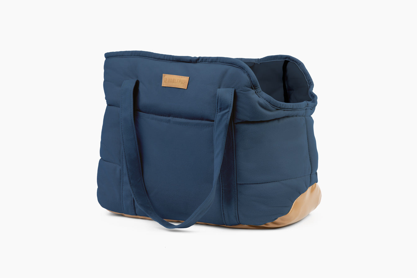 Plush Pup Carrier—Navy