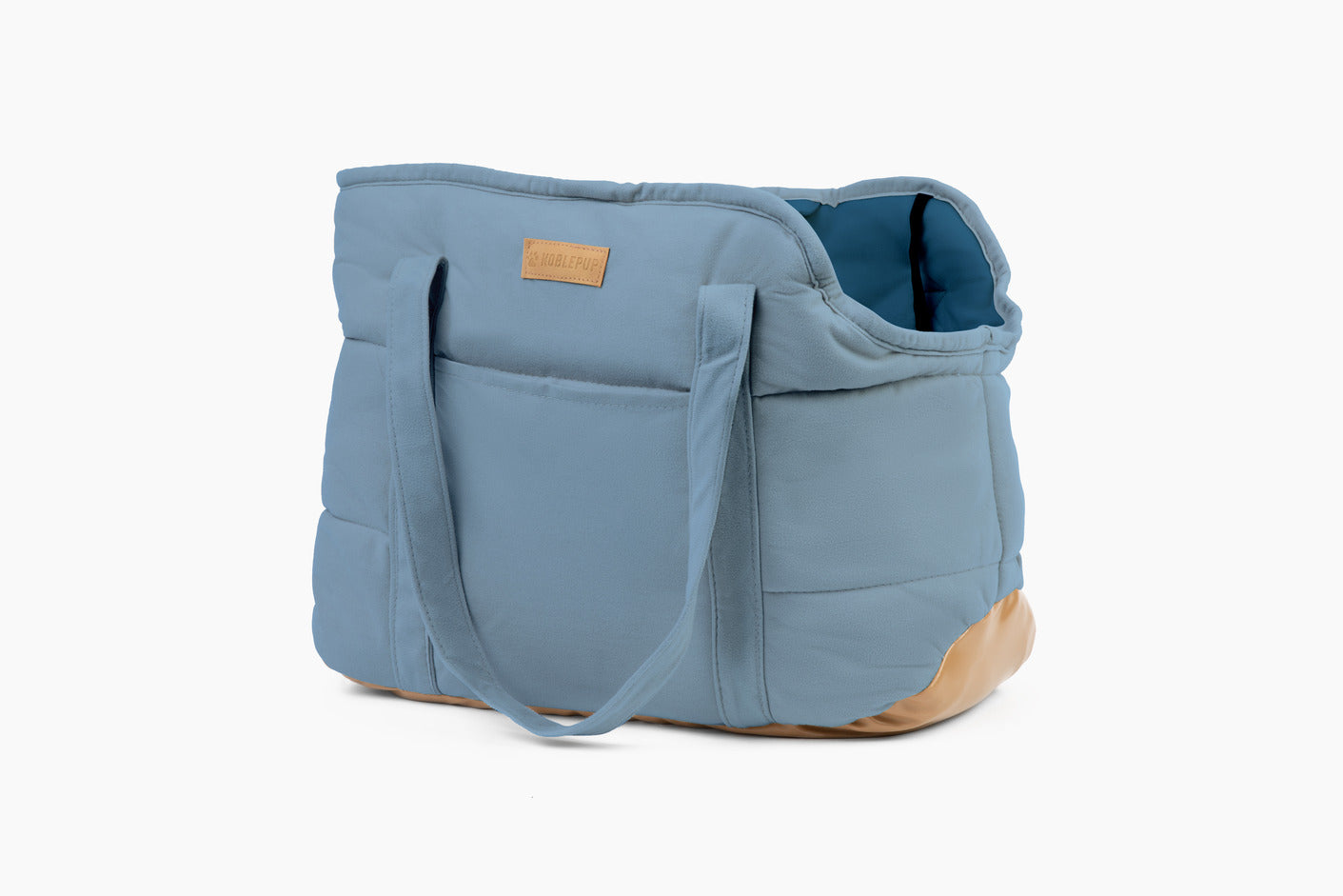 Plush Pup Carrier—Light Blue