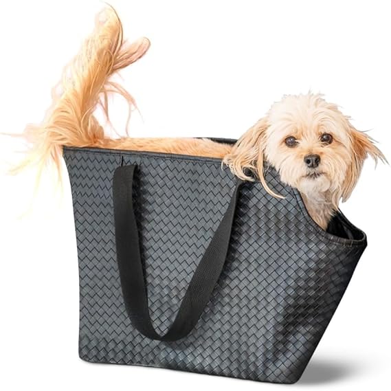 Woven Faux Leather Carrier