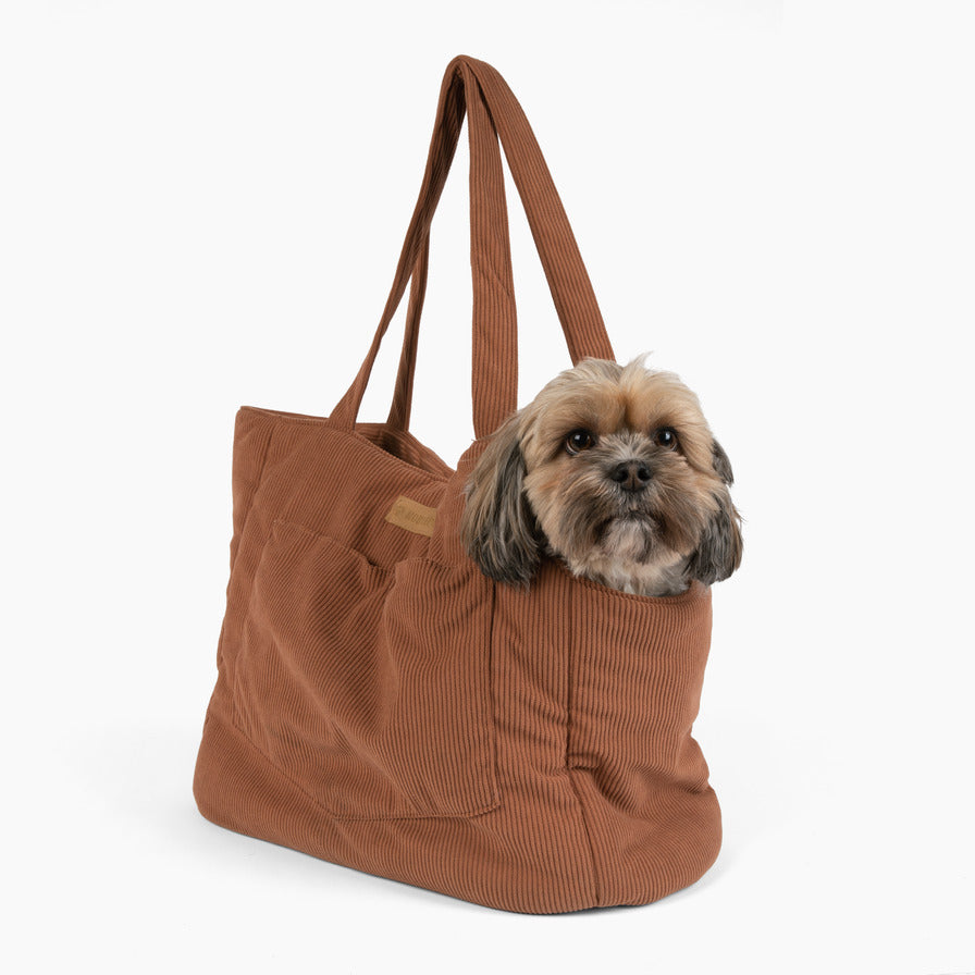 Corduroy Carrier— Brown