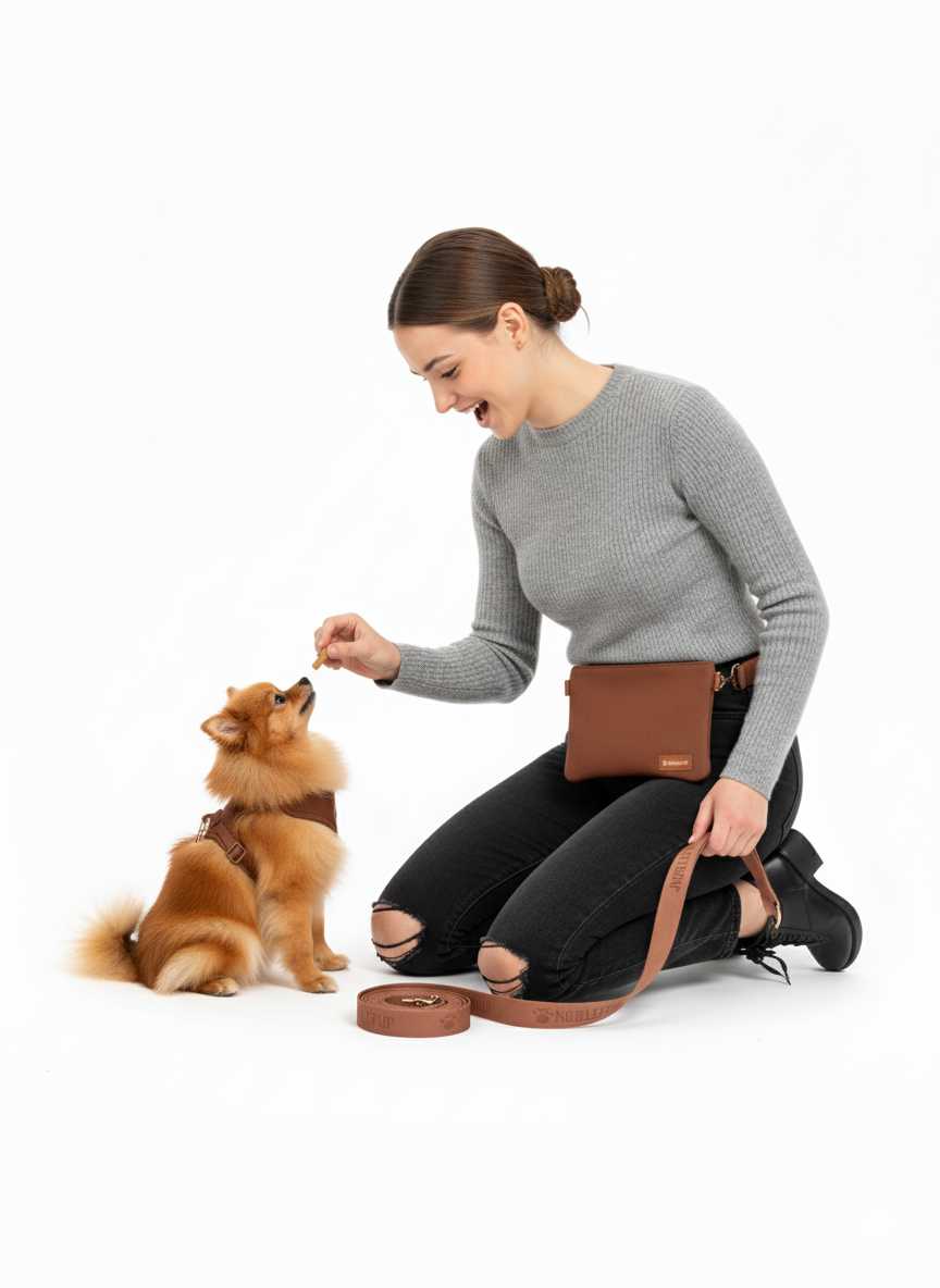 Bark Bag Dog Treat Pouch - Brown