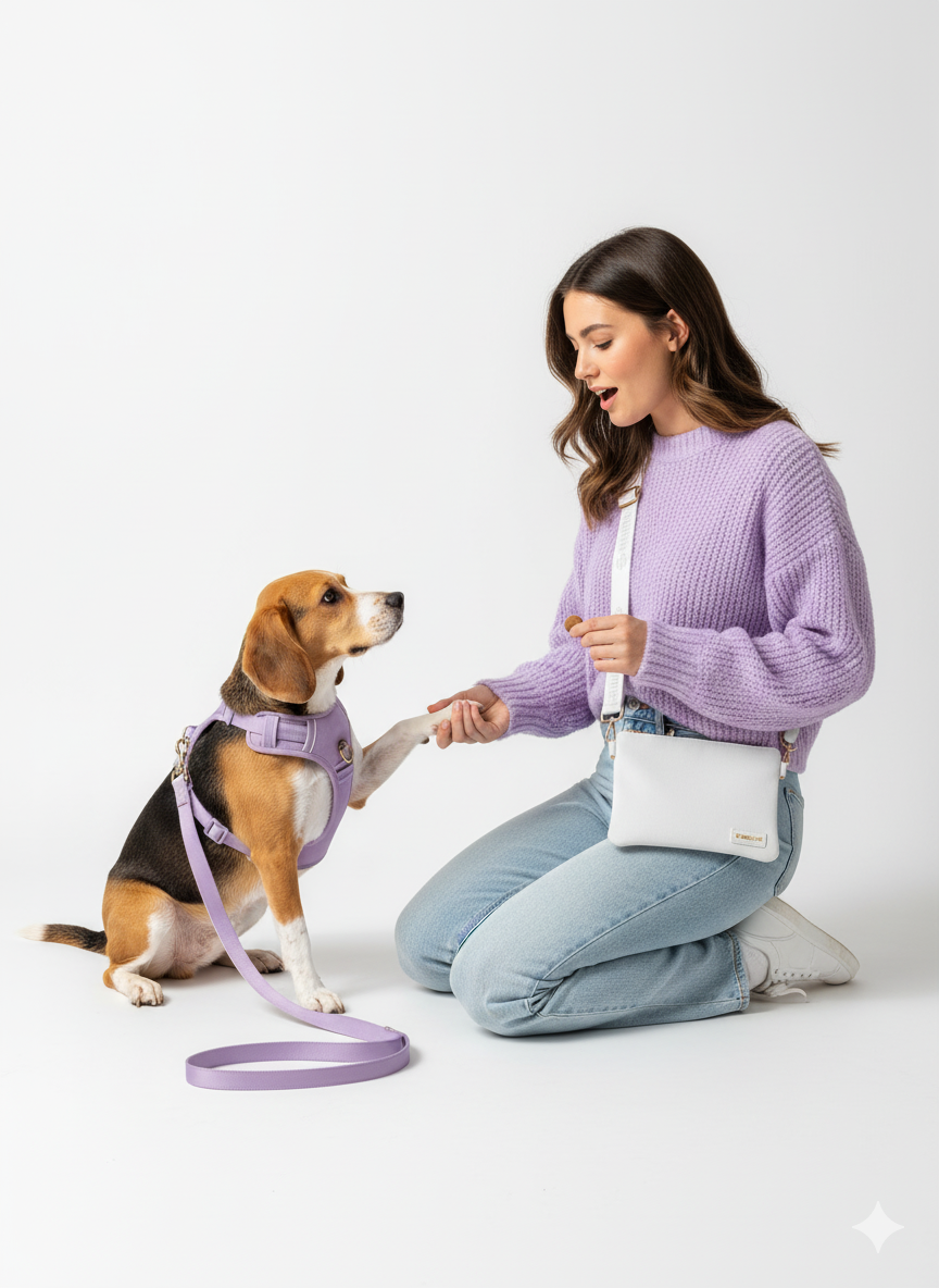 Bark Bag Dog Treat Pouch - White